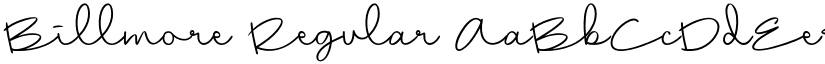 Billmore Regular font