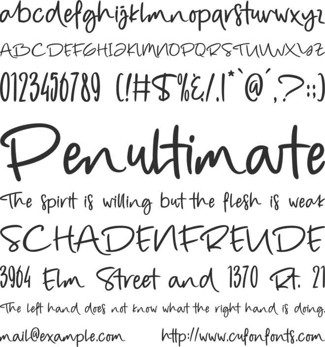 The Golden Roasted font preview