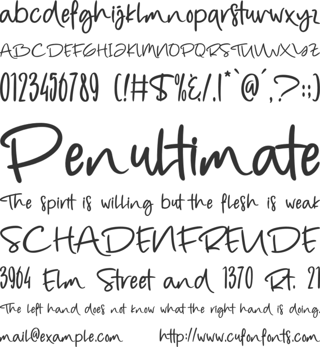 The Golden Roasted font preview