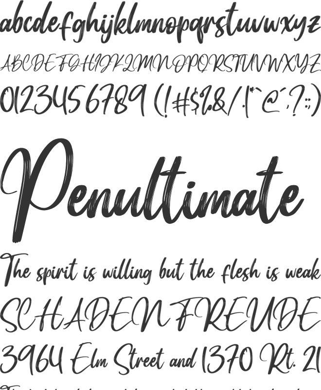 Manttilda font preview