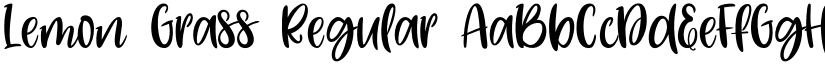 Lemon Grass Regular font