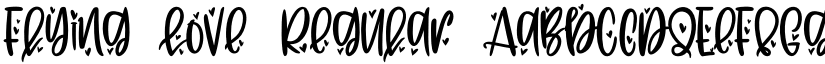 Flying Love Regular font