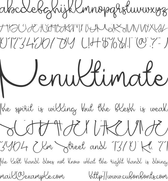Sugar Lorraine font preview