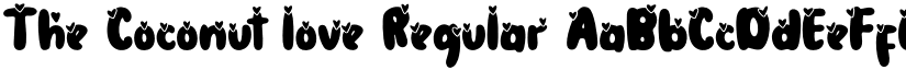 The Coconut love Regular font