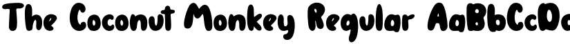 The Coconut Monkey Regular font