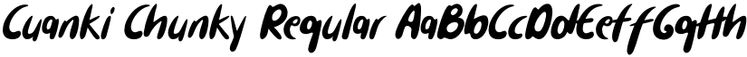 Cuanki Chunky Regular font