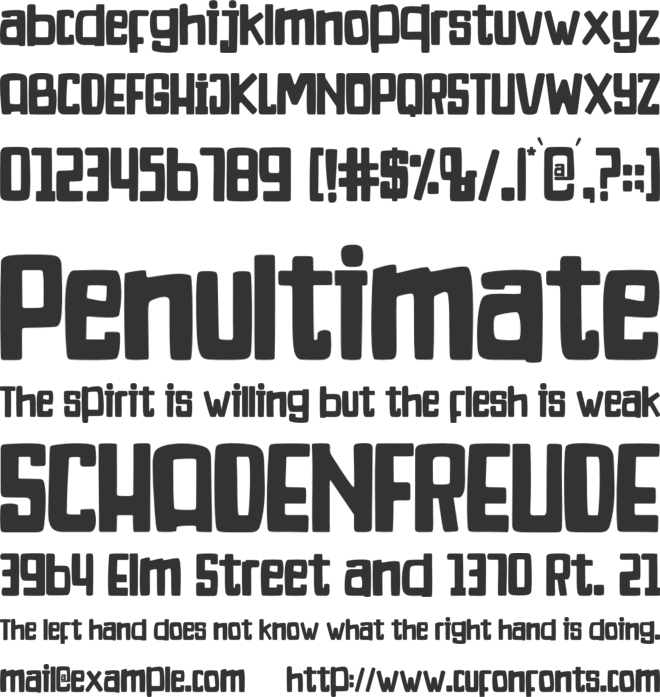 Gardene Stone font preview