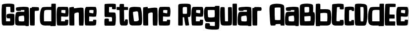 Gardene Stone Regular font