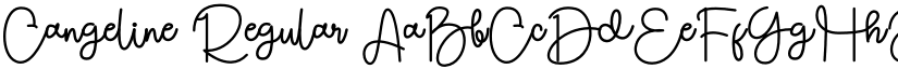Cangeline Regular font