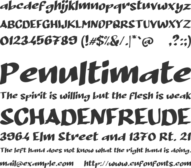 b Balik Awan font preview