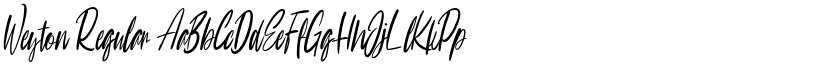 Weyton Regular font