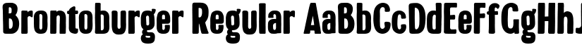 Brontoburger Regular font