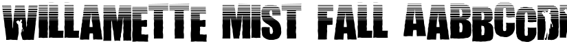 Willamette Mist Fall font