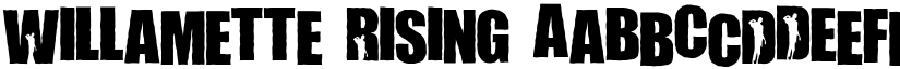 Willamette Rising font