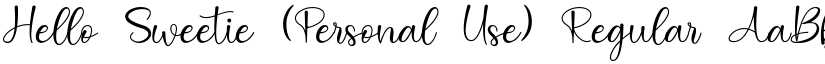 Hello Sweetie (Personal Use) Regular font