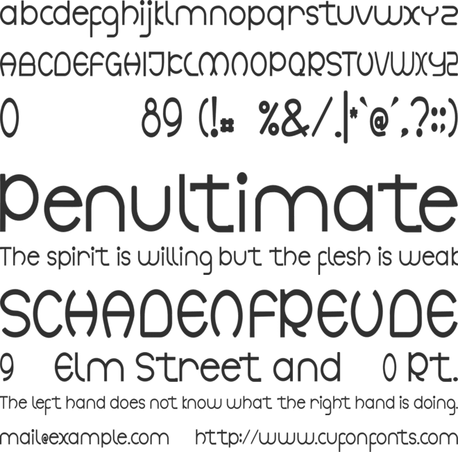 Botswana - Personal Use font preview
