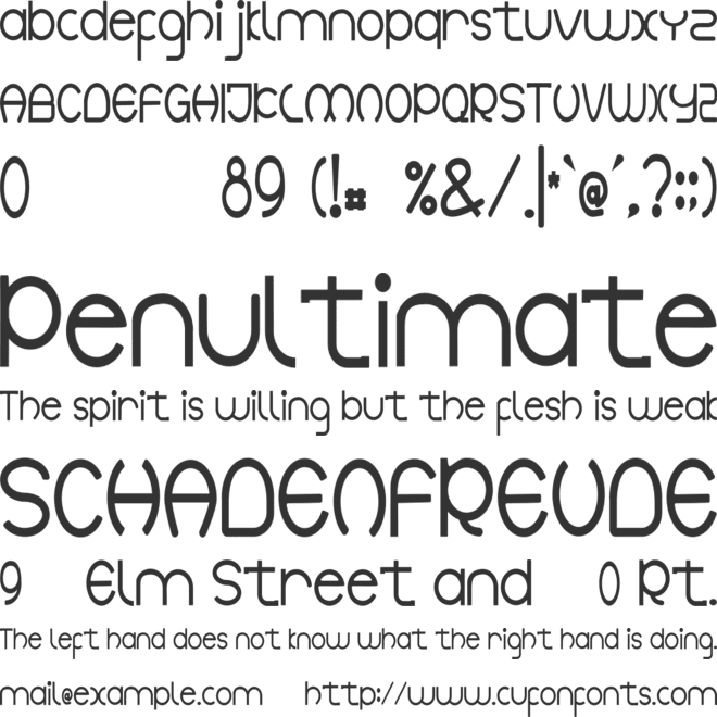 Botswana - Personal Use font preview