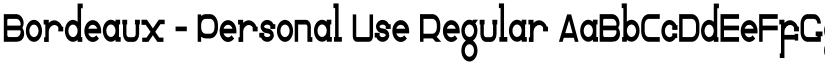 Bordeaux - Personal Use font download