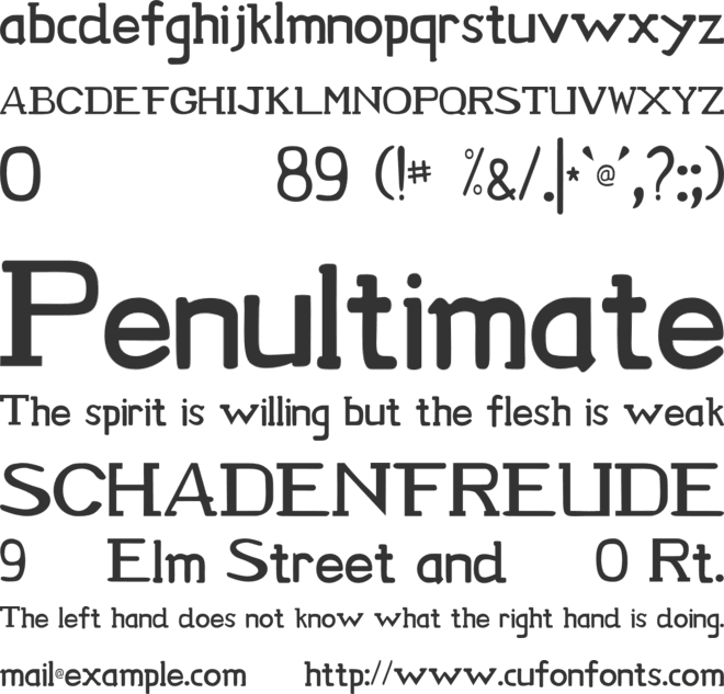 Bolero - Personal Use font preview