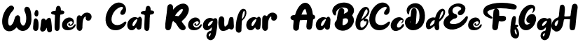 Winter Cat Regular font