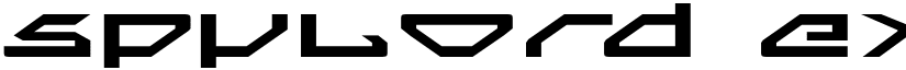 Spylord Expanded font