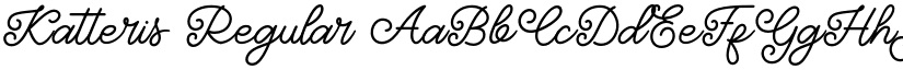 Katteris Regular font