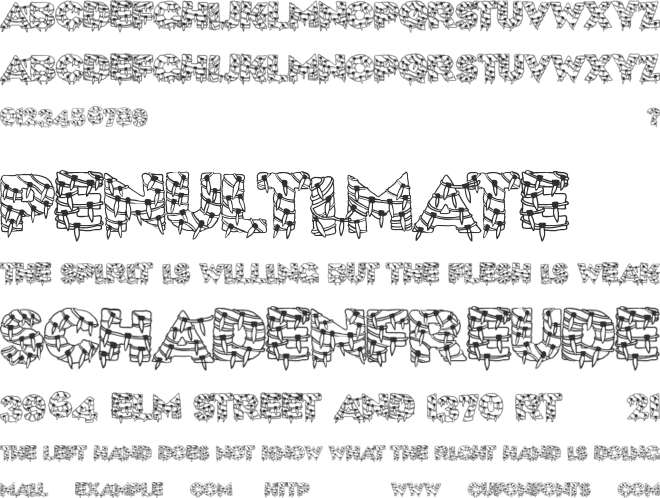 XmasLite font preview