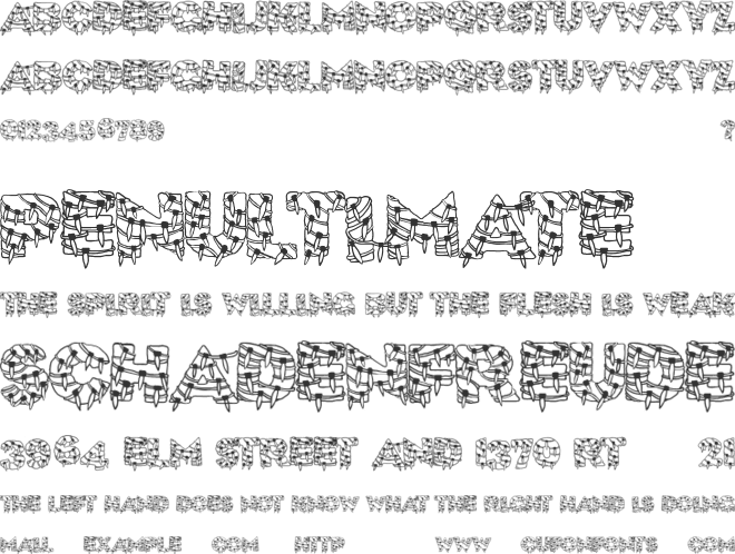 XmasLite font preview