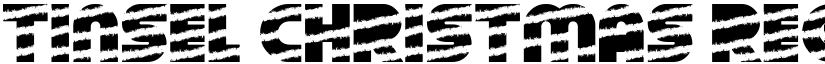 Tinsel Christmas Regular font