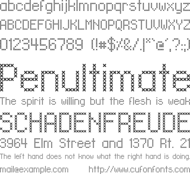 LL_XMas font preview