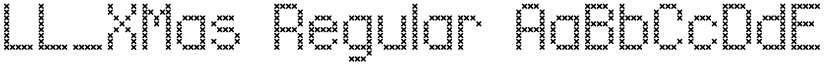 LL_XMas Regular font