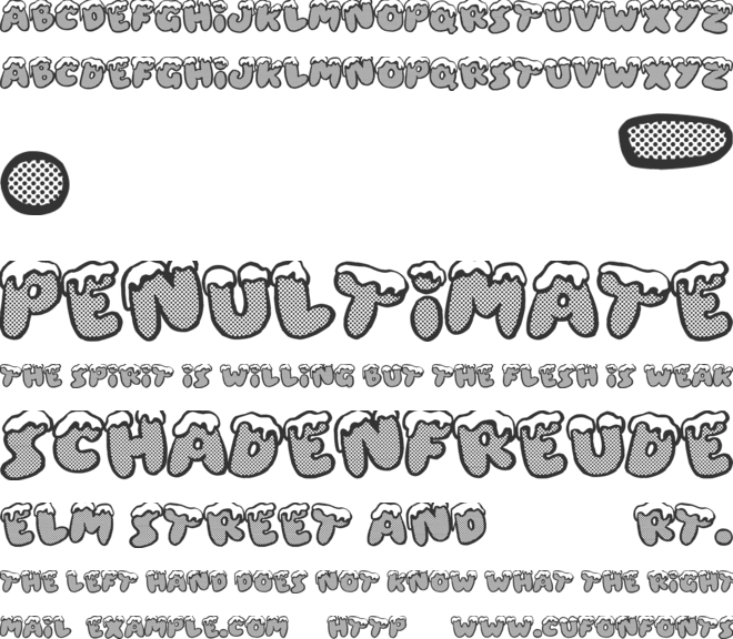 Xmas Dad font preview