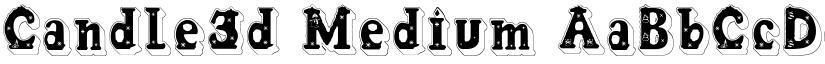 Candle3d Medium font