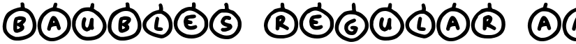Baubles Regular font