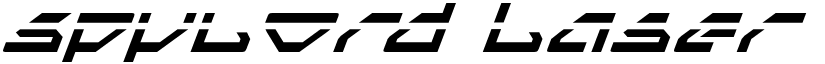 Spylord Laser Italic font
