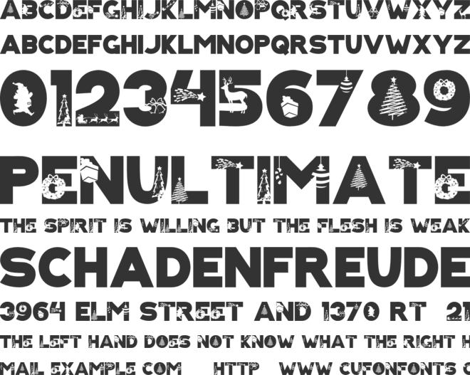 KRIS KRINGLE font preview
