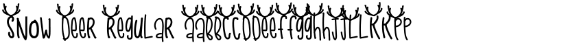 Snow Deer Regular font