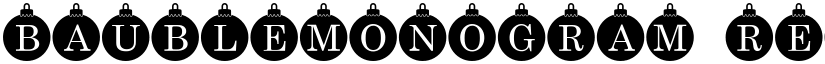 Bauble_Monogram Regular font