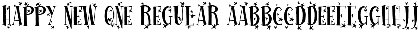 Happy New One font download