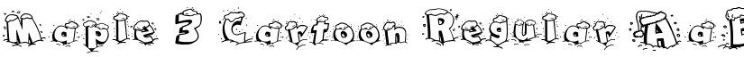Maple 3 Cartoon Regular font