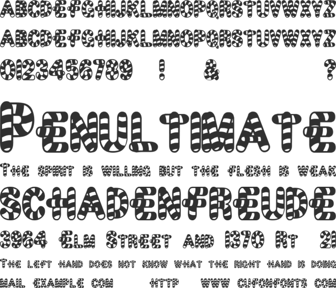 CandyTime font preview