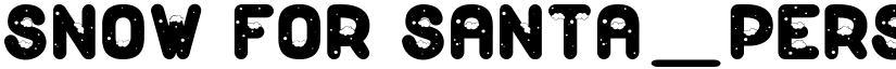 Snow for Santa_PersonalUseOnly Regular font