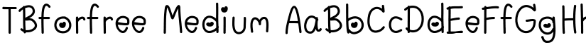 TBforfree Medium font
