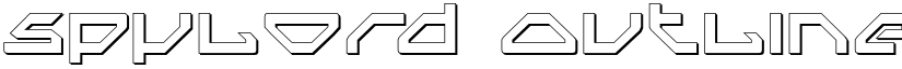 Spylord Outline font