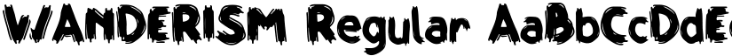 WANDERISM Regular font