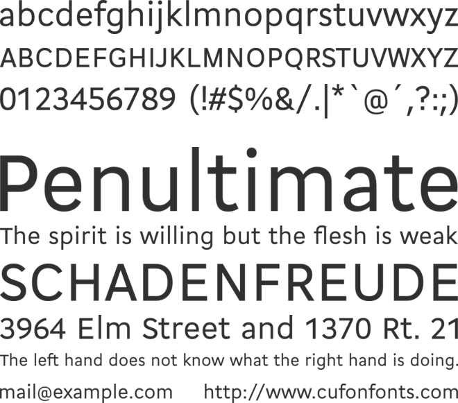 Cogito font preview