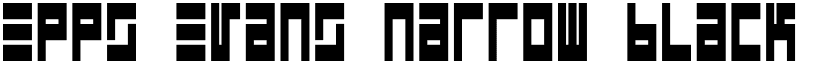 Epps Evans Narrow Black font
