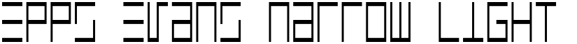 Epps Evans Narrow Light font