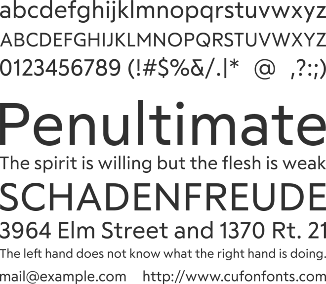 RF Tone font preview