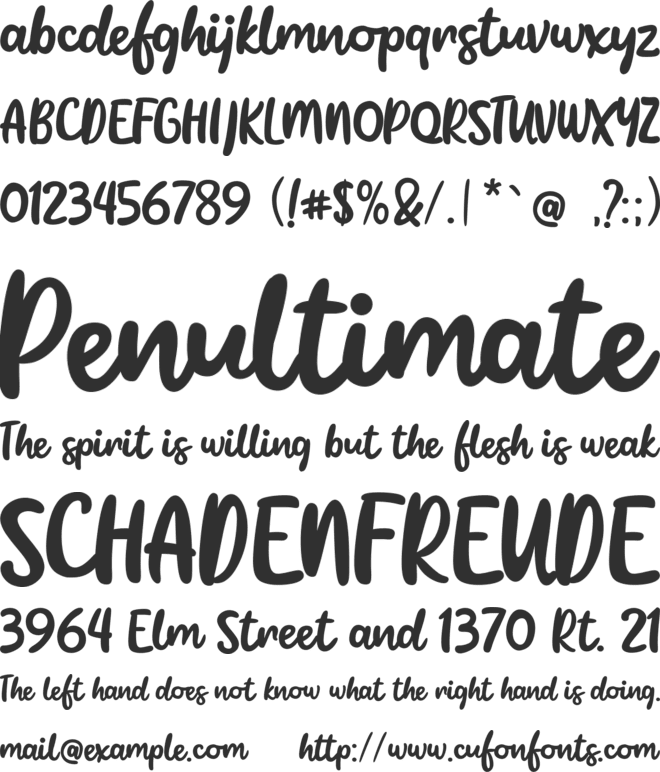 Kopenhagen font preview